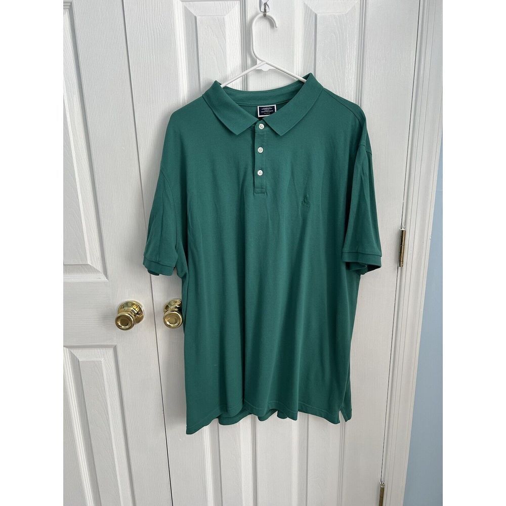 Charles Tyrwhitt Mens 3XL Short Sleeve Cotton Green Polo Shirt‎